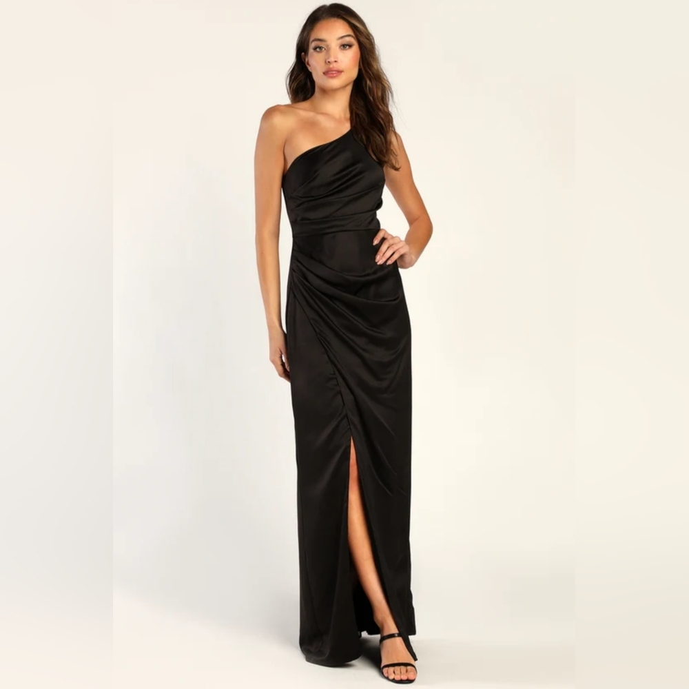 NWOTElegant Black One-Shoulder Dress Size Med=6/8